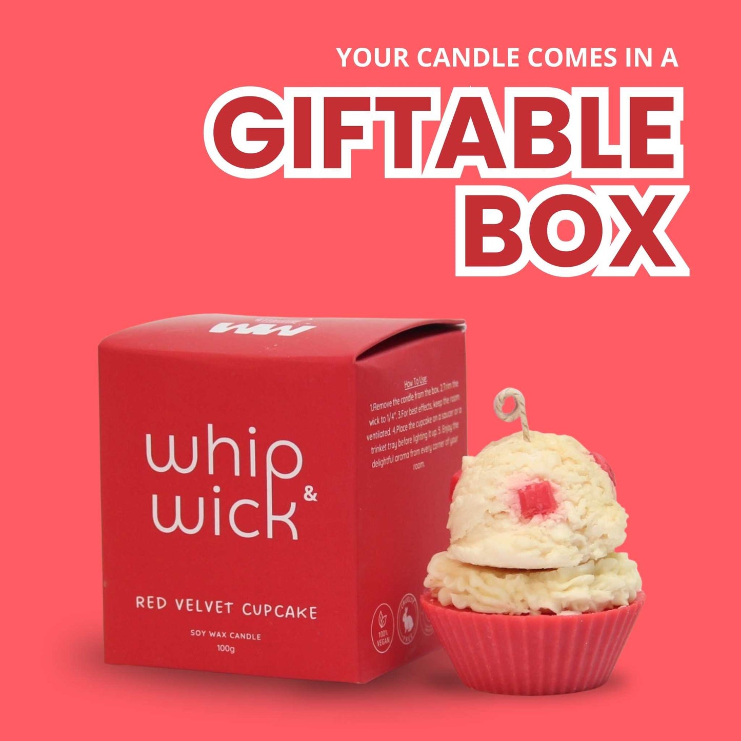 Red Velvet Cupcake Scented Candle