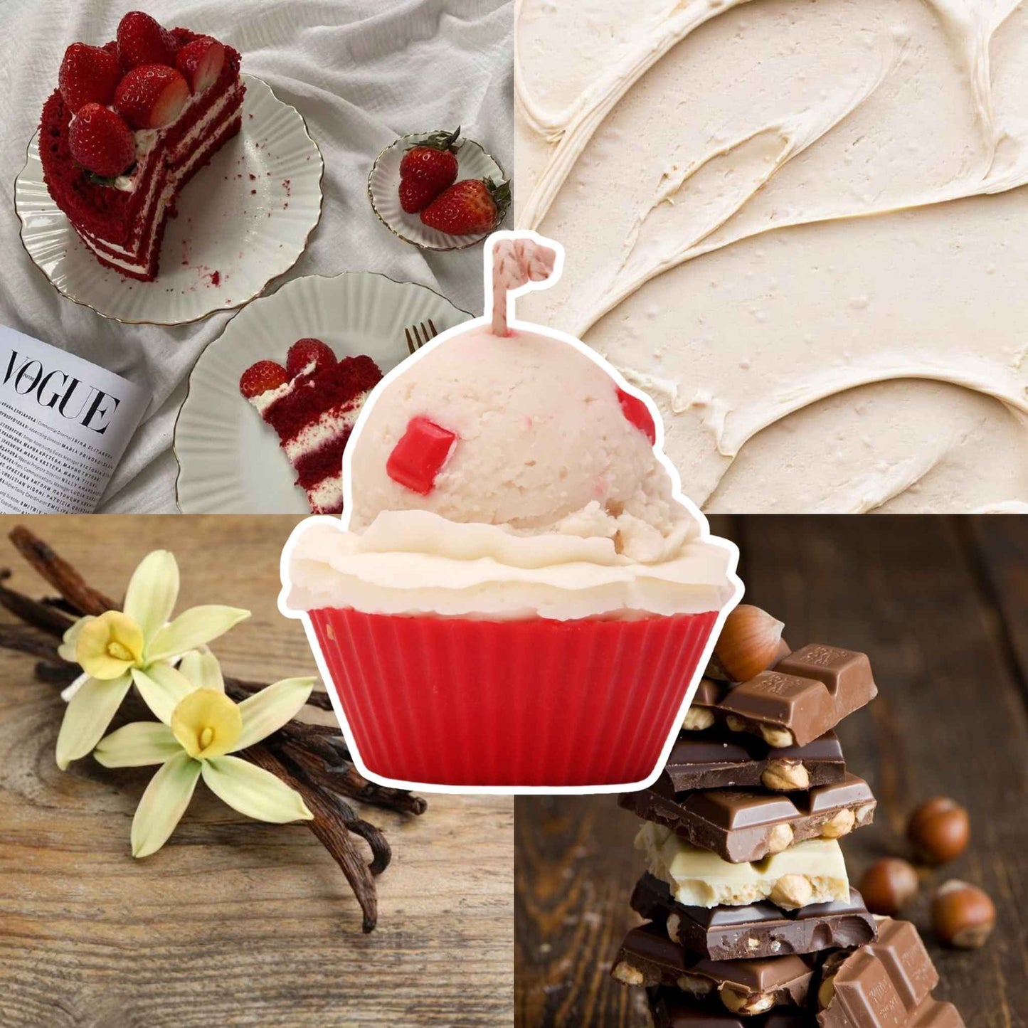 Red Velvet Cupcake Scented Candle