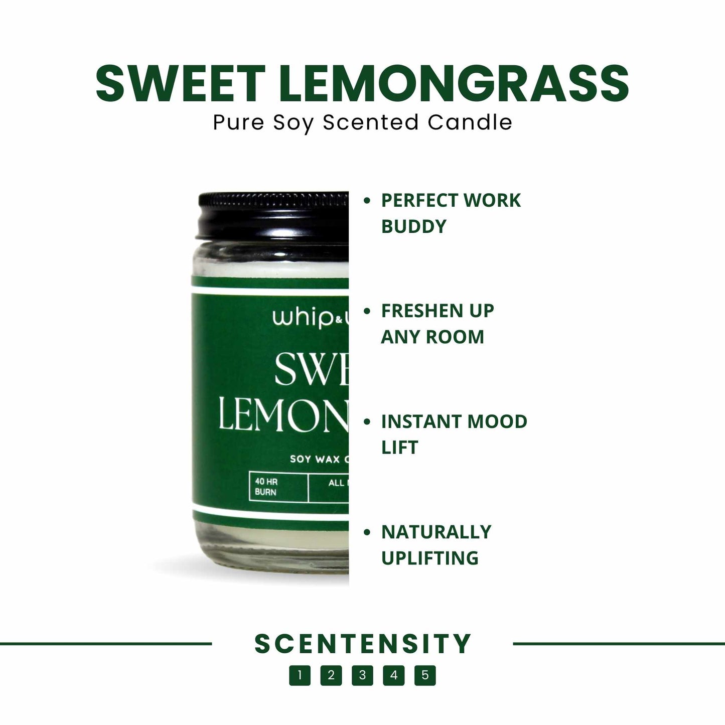 Sweet Lemongrass Scented Candle