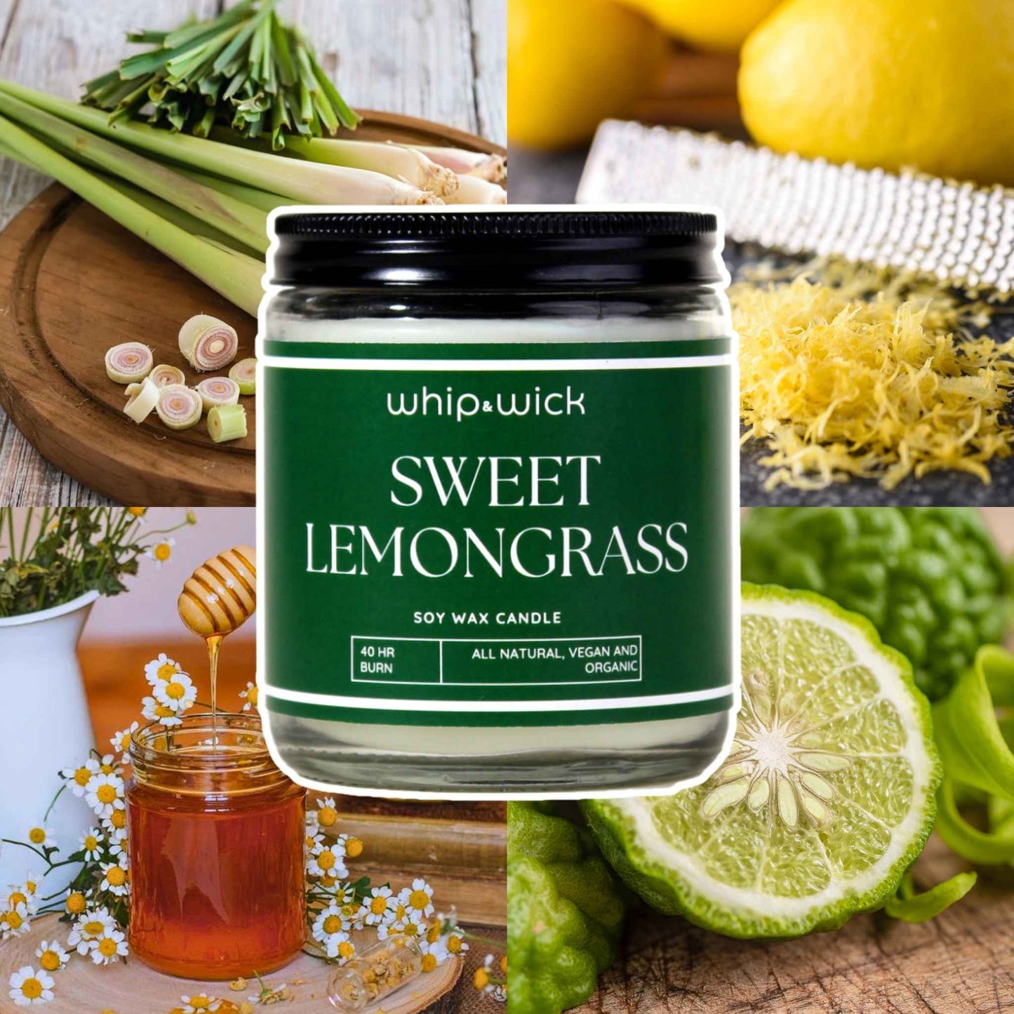 Sweet Lemongrass Scented Candle